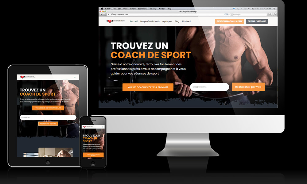 Création site web de coach de sport
