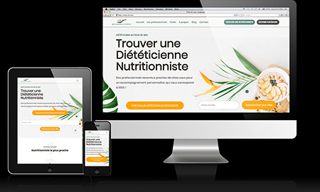 Site web d'une Diététicienne Nutritionniste