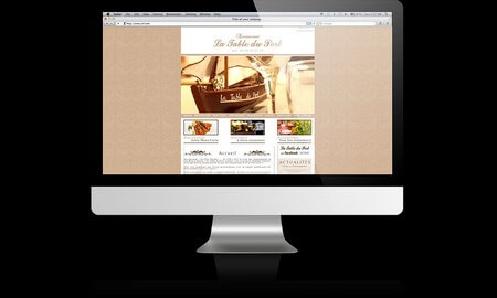 Site internet et logotype pour le restaurant la Table du Port à Carqueiranne