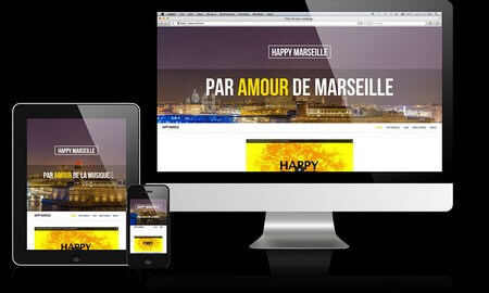 Projet site web Happy Marseille